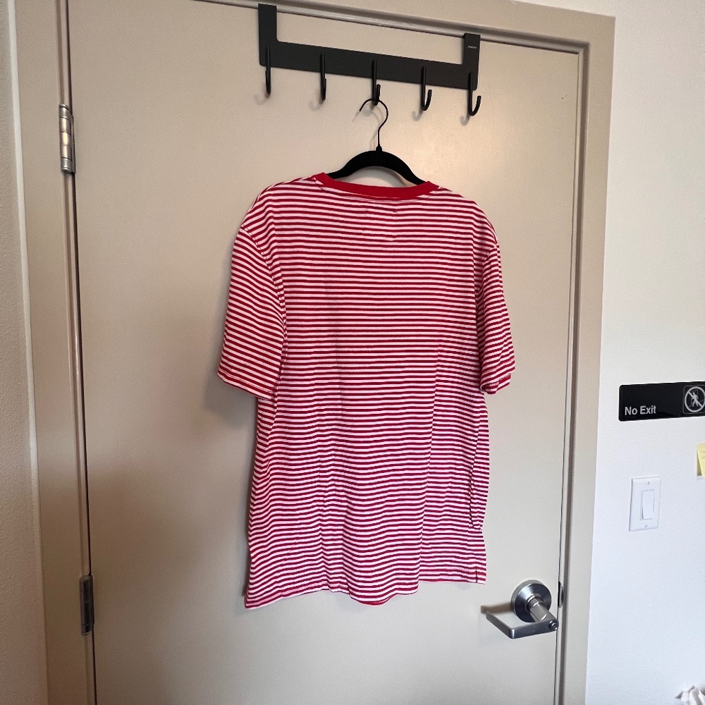 red striped extra large soft shirt